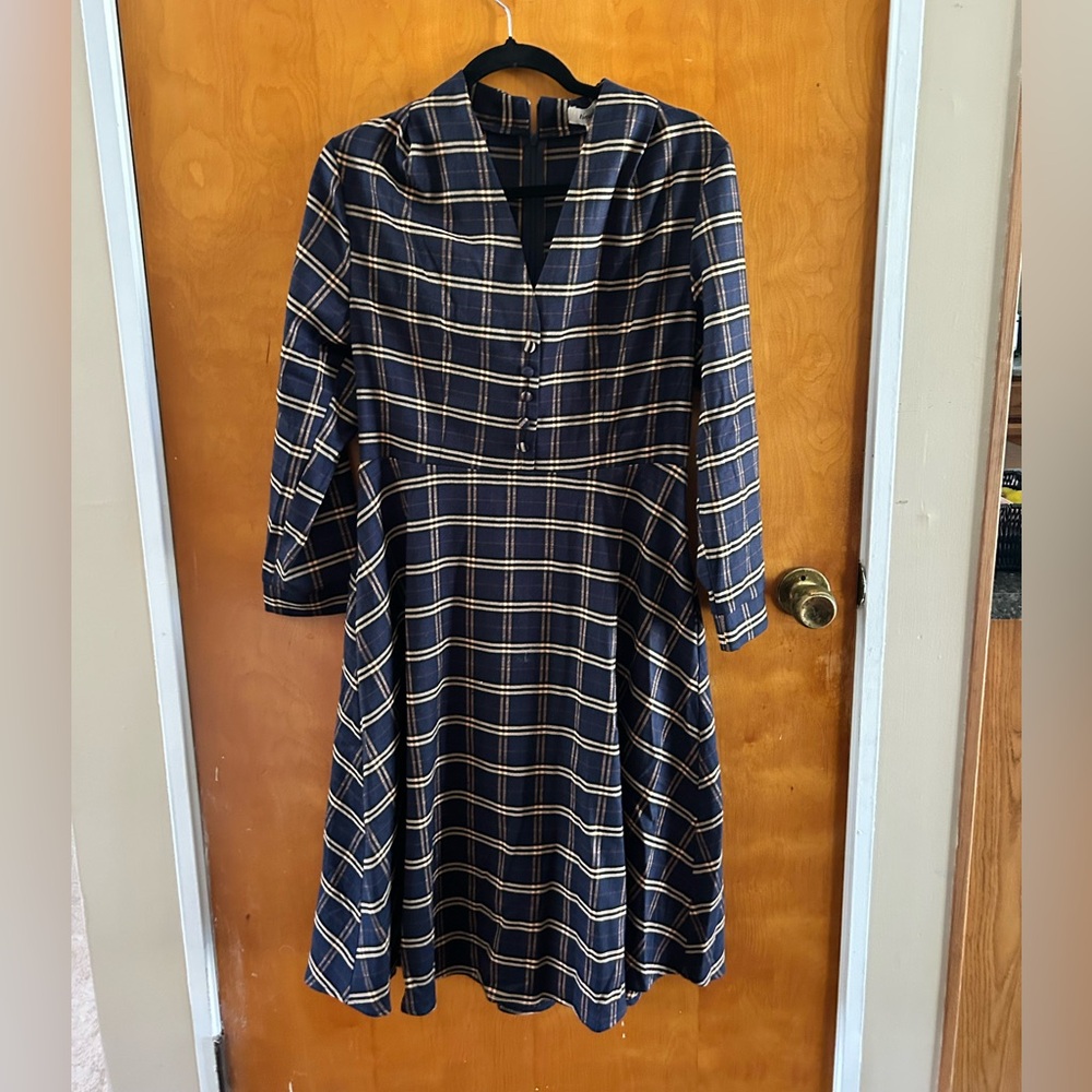 Fall flannel dress NWT size 10